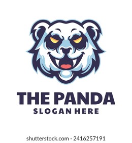 Motiv-Design des Panda Mascot-Logos