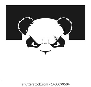 Angry Panda Mascot Template Vector Illustration Stock Vector (Royalty ...