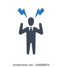 Angry person icon. vector designs
