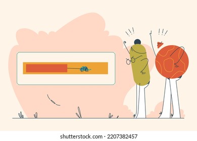 Angry Persons Yelling at Turtle Pulling Loading Bar