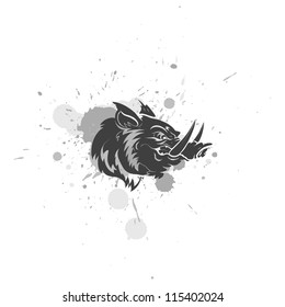 Angry pig Mascot Vector Character
