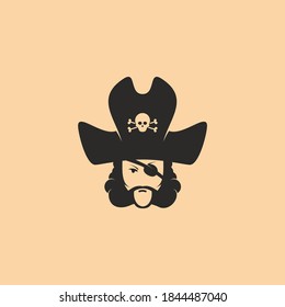 Angry pirate with captain's hat