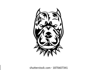 Angry Pitbull Cartoon Illustration You Stock Vector (Royalty Free ...