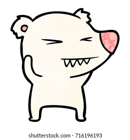 angry polar bear cartoon