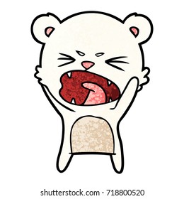 angry polar bear cartoon