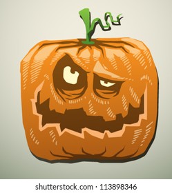 Angry Pumpkin 02, vector