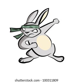 angry rabbit