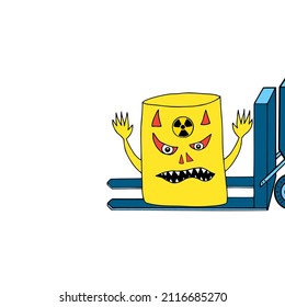  Angry Radioactive Waste Barrel Monster