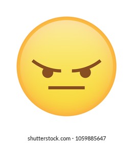 Angry React Emoji Emoticon Vector Isolated Stock Vector (Royalty Free ...