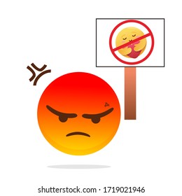 Angry React Emoji Protesting New Care Emoji 