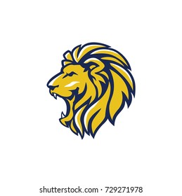 Angry Roar Lion Head Vector Logo Stock Vector (Royalty Free) 729271978 ...