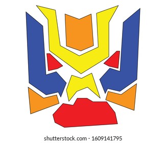 Angry Robot Icon Vector format