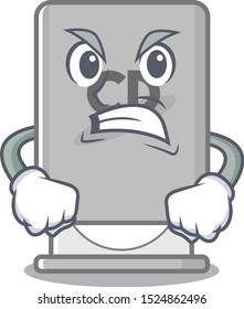Angry rom drive with the cartoon shape