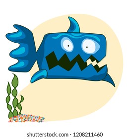 Angry, scared fish & weeds.