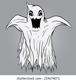Angry Scary Ghost front