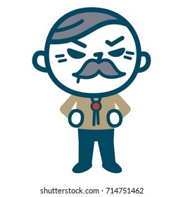 Angry senior male 
