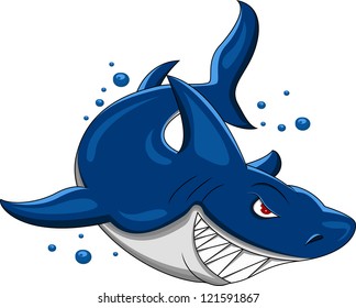 angry shark