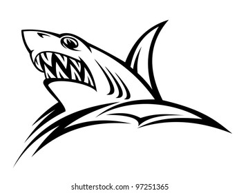 Angry shark