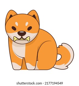 angry shiba inu character icon