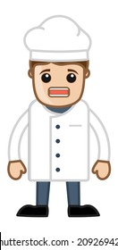 Angry Shoting Vector Male Chef