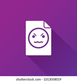 angry smile icon