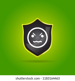 angry smile icon