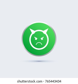 angry smile icon
