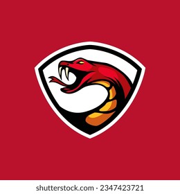 angry snake head icon logo illustration svg