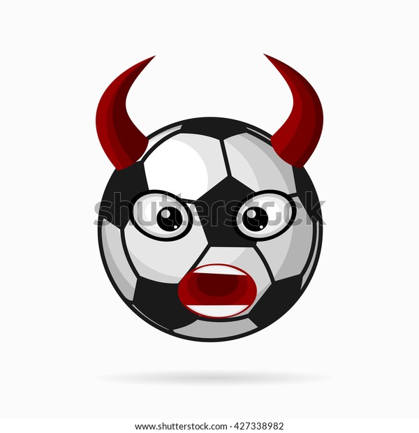 Angry Soccer Ball Stock Vector (Royalty Free) 427338982 | Shutterstock