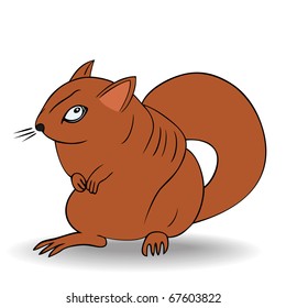 Angry Squirrel - Vector