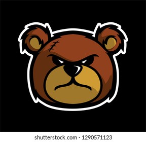 angry stuffed bear