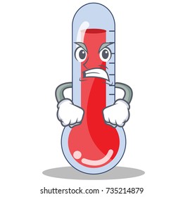 Angry thermometer character cartoon collection