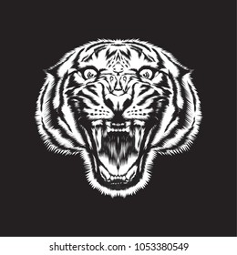 Angry Tiger Face