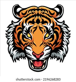 Un tigre enojado se enfrenta bien por ti