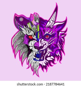Angry tiger head Traditional asian concept. Ancient China and Japan. Mythology and culture. Yakuza tattoo