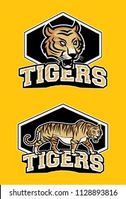 angry tiger mascot logo