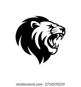 Design de Silhueta de Vetor de Tigre Bravo