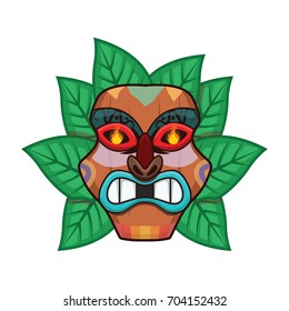 Angry tiki head