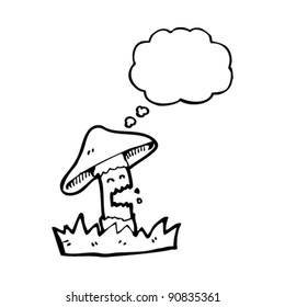 angry toadstool cartoon