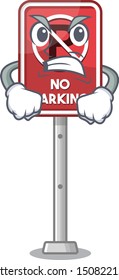 Angry toy no parking character in drawer