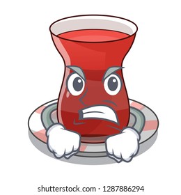 Angry turkish tea in the saucer characters