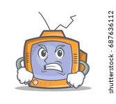 Angry TV character cartoon object