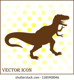 Angry tyrannosaurus vector icon