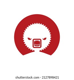 Angry User profile icon. Avatar forum symbol. Placeholder for social networks, forums. Face sign internet online