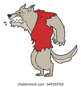 angry werewolf cartoon