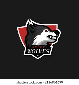 Angry Wolf Esport Logo Design