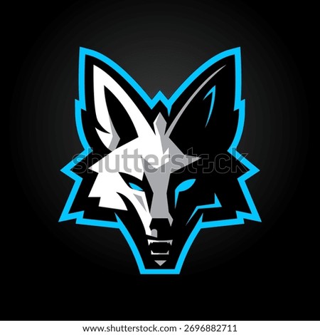 Angry Wolf Mascot Logo Design for Sport and Gaming