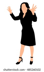 angry  woman creaming
