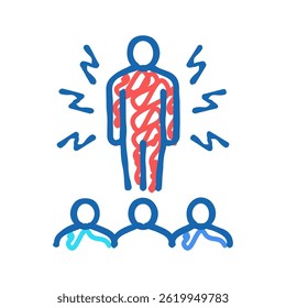angry worker doodle icon sketch vector. angry worker sign. isolated symbol illustration