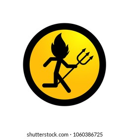 Angry worker funny sign